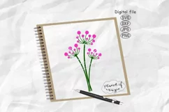 Flower Svg, Blowball Svg, Floral Svg, Plant Svg Product Image 1