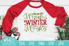 Warm Winter Wishes SVG | Farmhouse Christmas Sign SVG Product Image 3