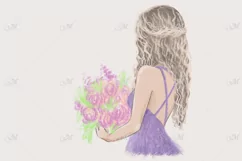 Flower Girl, Hand Drawn Illustration Product Image 2