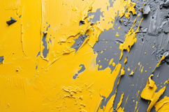 Yellow and Grey Paint Splatters Background Wallpaper Product Image 1