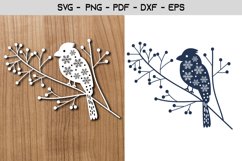 Bird On Tree Paper Template Design Product Image 1