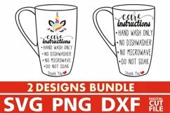 2x Cup Care Instructions Bundle svg, Label svg, Tag svg Product Image 1