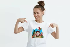 christmas Gnome PNG, Christmas Tree PNG, Sublimation Product Image 2