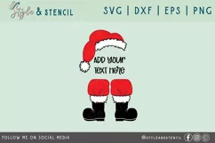 Santa Hat Boots Christmas SVG - PNG, DXF, SVG, EPS, Cut File Product Image 2