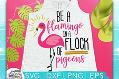 Be A Flamingo SVG DXF PNG EPS Cutting Files Product Image 1