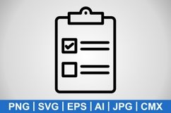 Vector Checklist Icon Product Image 1