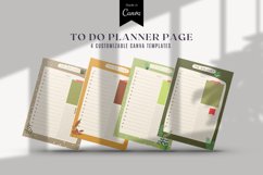 To-Do List Planner Page, CUSTOMIZABLE CANVA TEMPLATE Product Image 1