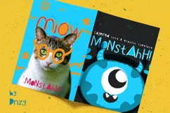 Monstahh Layered Typeface - Free Font of The Week Product Image 5