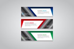 Vector abstract design web banner template Product Image 1