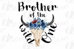 Wild One navy blue and blush floral shirt png, family shirt Product Image 4