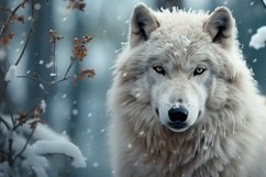 Arctic Wolf Background Wallpaper Product Image 1