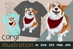 Cute Dog Vector Illustration | Corgi Product Image 1