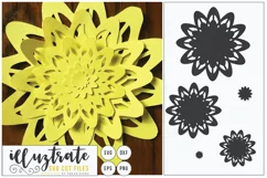 Paper Cut Flowers SVG Cut File - Paper Cutting Bundle DIY - Free Design of The Week Product Image 6