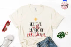 Believe in the magic of christmas - Christmas SVG EPS DXF Product Image 2