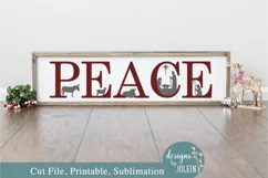 Peace Nativity Scene SVG, Sublimation, Printable, Cricut Product Image 1