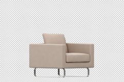 Isometric Arm Chair 3D isolated render Product Image 1