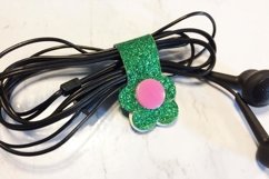 Flower ear bud wraps template svg png dxf ai files Product Image 1