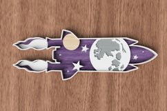 Transportation Laser Cut File - Spaceship Product Image 1