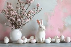 Easter Bunny Background Mockup, Easter Mockup Design Product Image 1