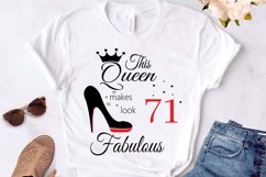 Birthday Svg, 71 Birthday svg, happy birthday cricut file. T Product Image 3