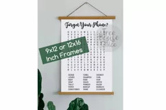 Forget Your Phone SVG DXF PNG jpeg Forgot Phone Word Search Product Image 3
