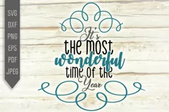 It's The Most Wonderful Time Of The Year Svg. Christmas Svg Product Image 2