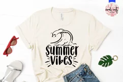 Summer vibes - Summer SVG EPS DXF PNG Cut File Product Image 2