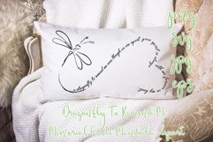 Dragonfly To Remind Me Memorial Quote SVG Product Image 1