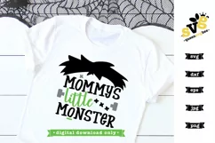 Halloween SVG file | Mommy's Little Monster SVG design Product Image 2