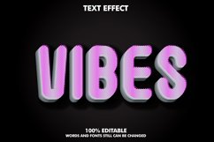 3D Editable Text Effect - Vibes Effect Product Image 1