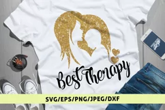 Best Therapy Mom's Love - Mother SVG EPS DXF PNG Cut Files Product Image 1