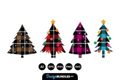 Buffalo Plaid Christmas Trees Product Image 1