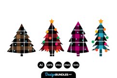 Buffalo Plaid Christmas Trees Product Image 1