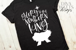 Glory to the Newborn King - Christmas Jesus - SVG DXF JPG AI Product Image 1