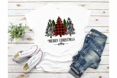 Buffalo plaid Christmas Trees svg, christmas shirt svg Product Image 2