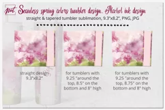 Tumbler design | spring tumbler sublimation |tapered tumbler Product Image 2