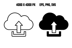 Cloud Upload Icons Product Image 1