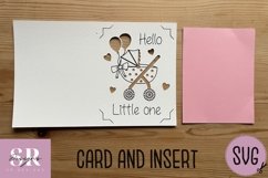 New baby card insert design| Paper cutting | Cricut Joy svg Product Image 7