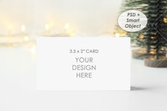 Christmas Place Card Mockup / 3.5&quot;x2&quot; Card Product Image 1