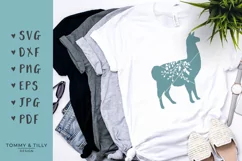 Llama Silhouette - SVG DXF PNG EPS JPG PDF Cutting File Product Image 2