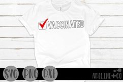 Vaccinated, check, SVG, PNG, DXF Product Image 1