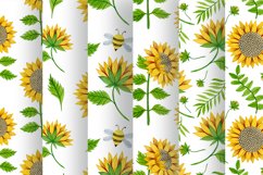 Watercolor sunflowers Product Image 4