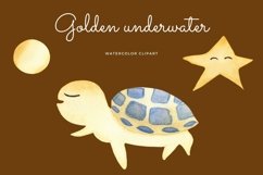 Watercolor underwater clipart Product Image 5