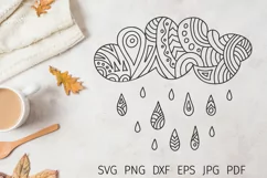 Fall zentangle svg cut files. Autumn svg, png, clipart. Product Image 1