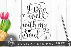 It is well with my soul SVG DXF PNG EPS Product Image 1