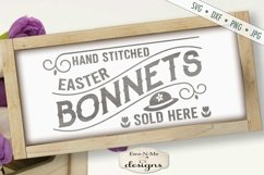 Easter Bonnets Sold Here SVG DXF Files Product Image 1