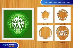 Happy Days Layered Papercut 3D Product Image 1