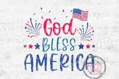God Bless America, 4th Of july Svg, American Flag Svg Product Image 2