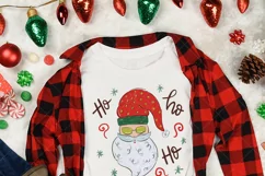Santa claus ho ho ho, Christmas sublimation png, doodle Product Image 3