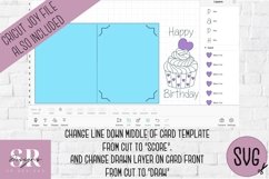 Birthday card insert design| Paper cutting | Cricut Joy svg Product Image 4